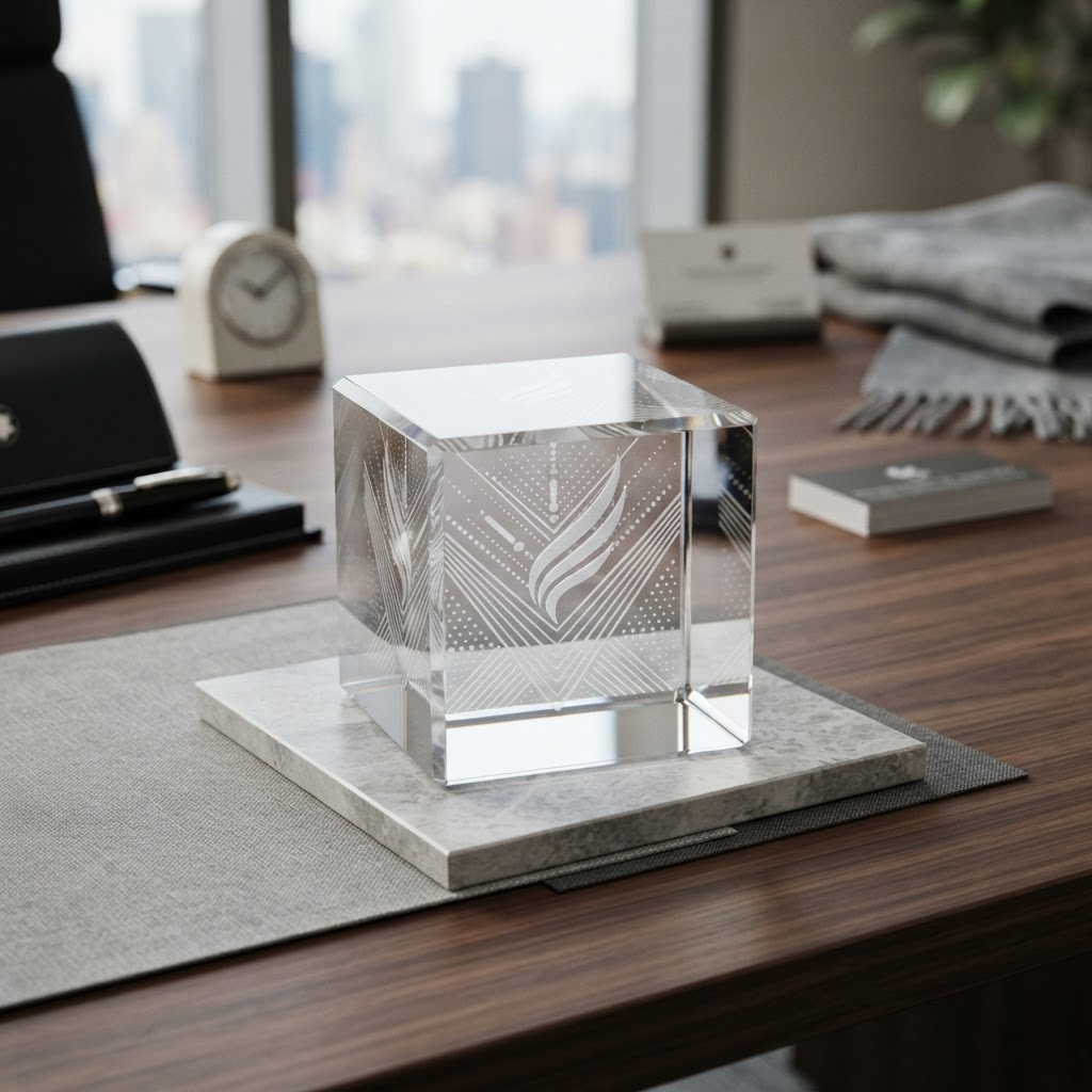 Premium Side-Cut K9 Crystal Cube