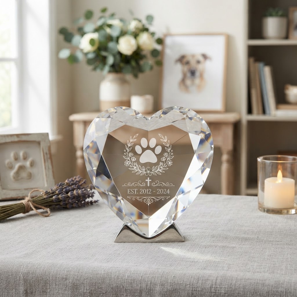 Heart Shaped K9 Crystal big diamond cut