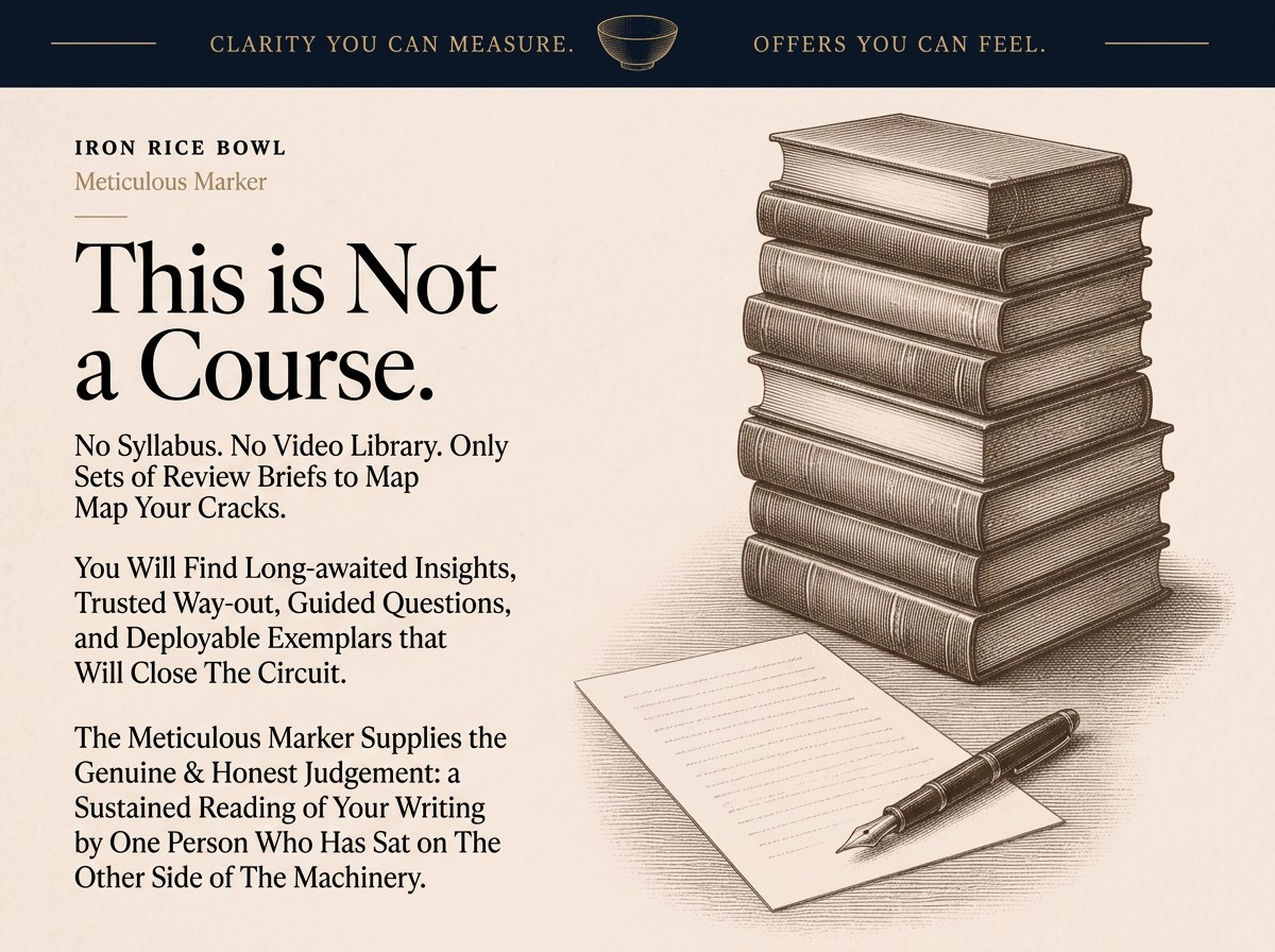 A detailed etched-style illustration of a tall stack of hardcover books resting on a table, with a fountain pen lying on a blank piece of paper in the foreground, symbolising academic study and review.
