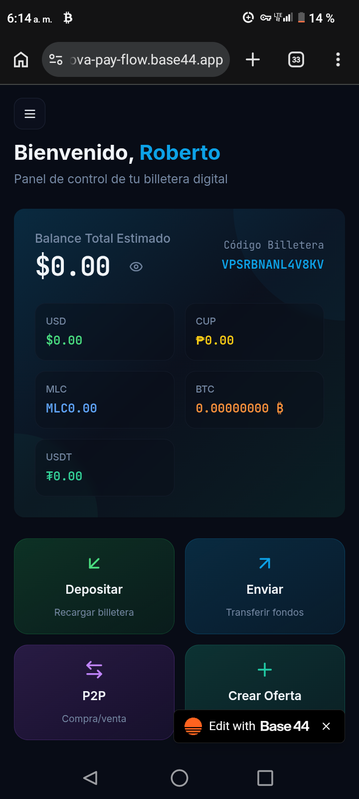 NovaWallet template preview