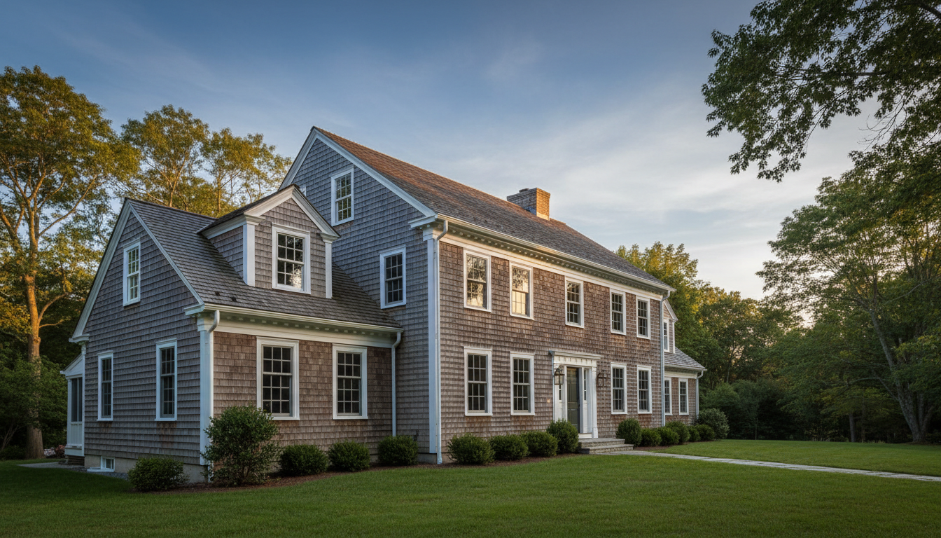 Historic estate with FiberGutter fiberglass gutters