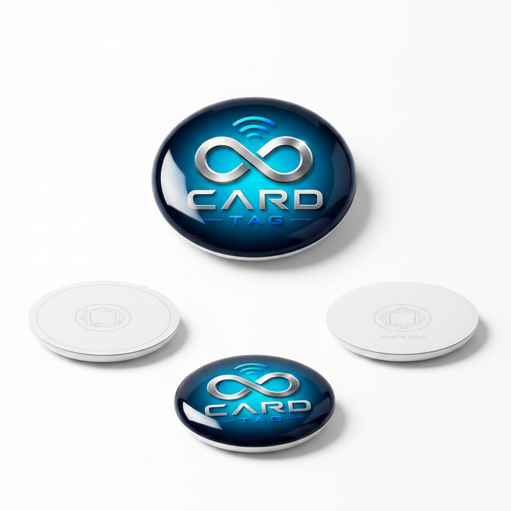 Tag NFC Botão Adesivo Resinado CARDTAG