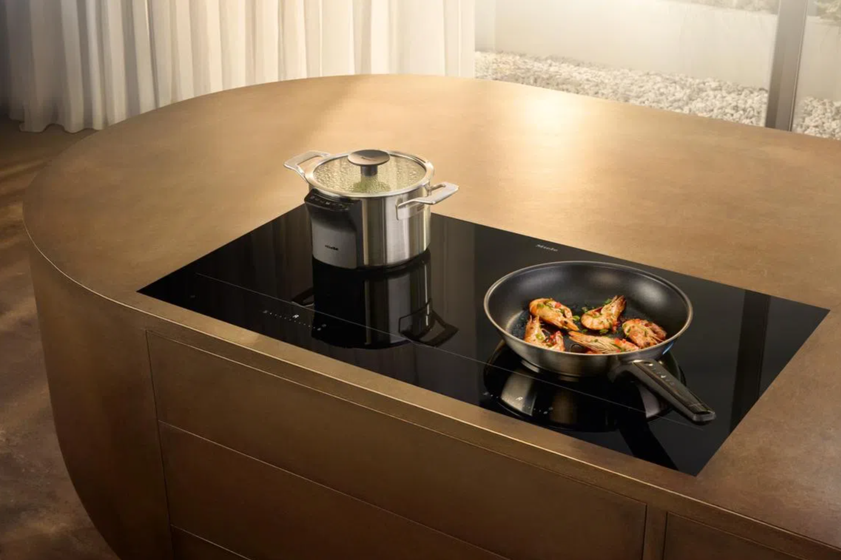 MIELE appliance in a modern kitchen, representing products designed for AI and robotic interaction.