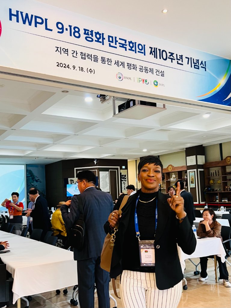 Dr. Orabueze at the HWPL 9.18 Peace World Conference