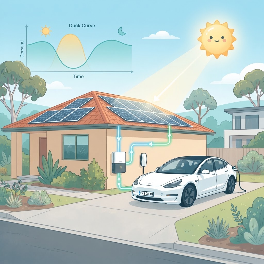 Unlocking the 'Duck Curve': How Australian EV Owners Can Balance the Grid