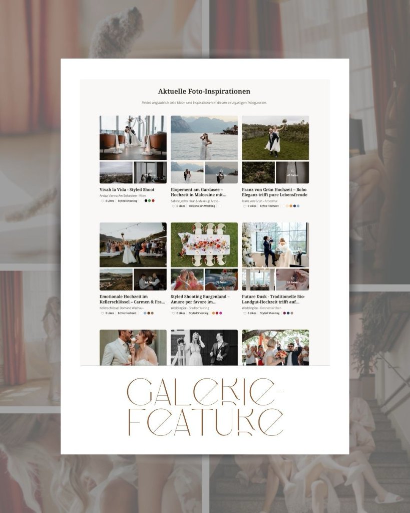 Galerie-Feature auf der Plattform