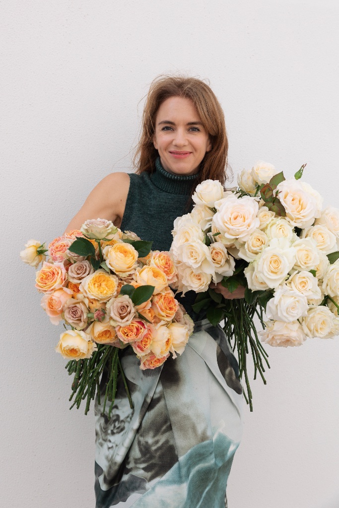 Freshly cut Australian roses from Dural farm