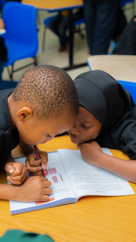 Children studying