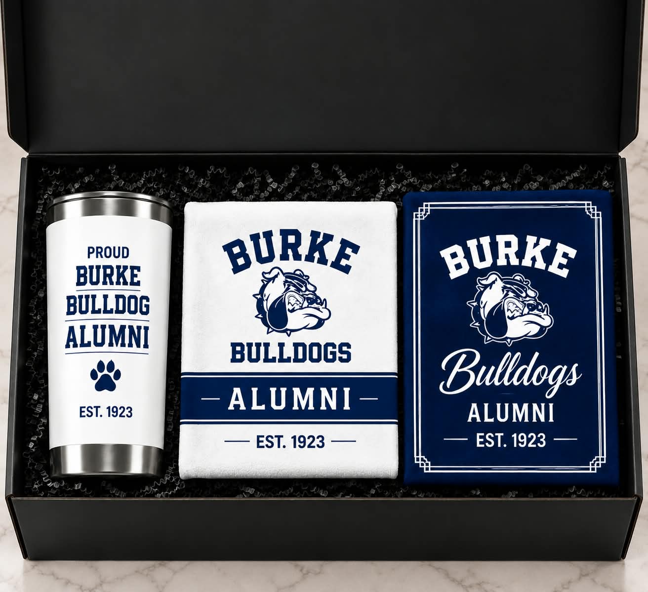 Blue & White Alumni Collection Box
