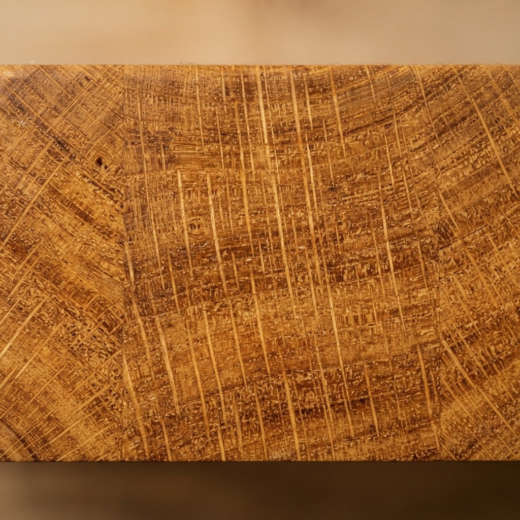Natural oak timber grain close-up