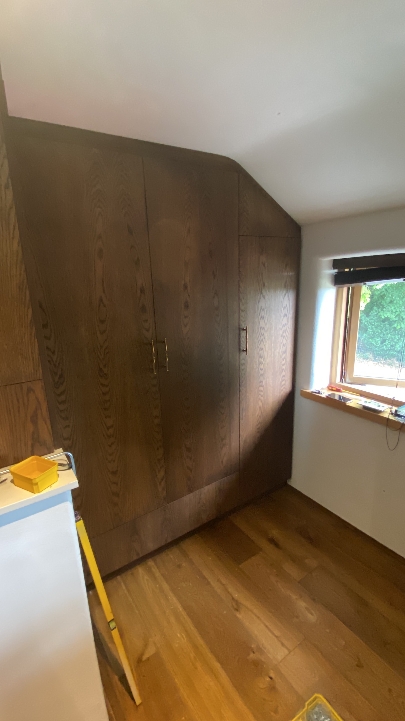 Pink Island Shaker Kitchen — detail 7 by CJ Marra Cabinets & Carpentry