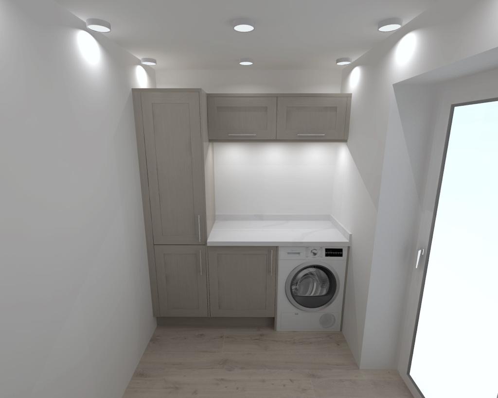 Forest Green Utility Room — detail 3 by CJ Marra Cabinets & Carpentry