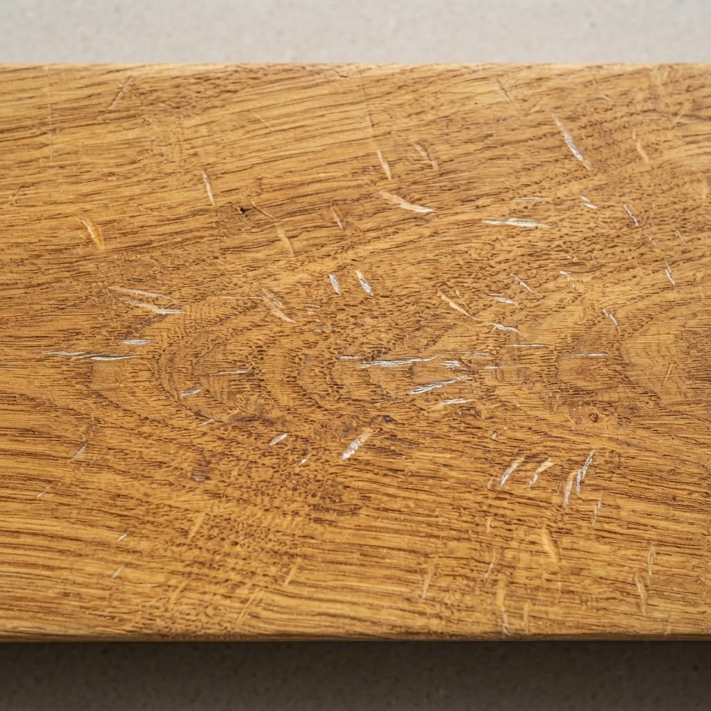 Natural oak wood grain close-up