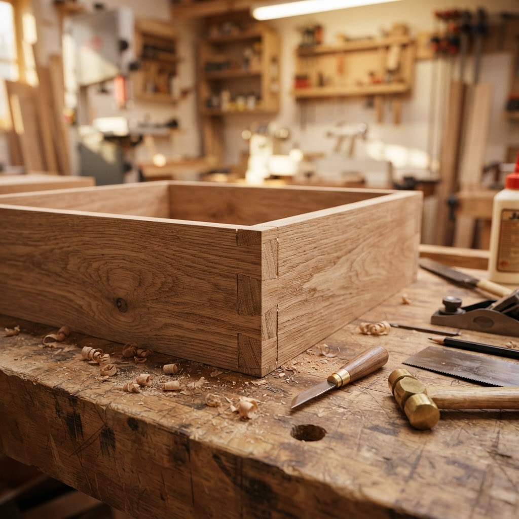 Dovetail joinery detail