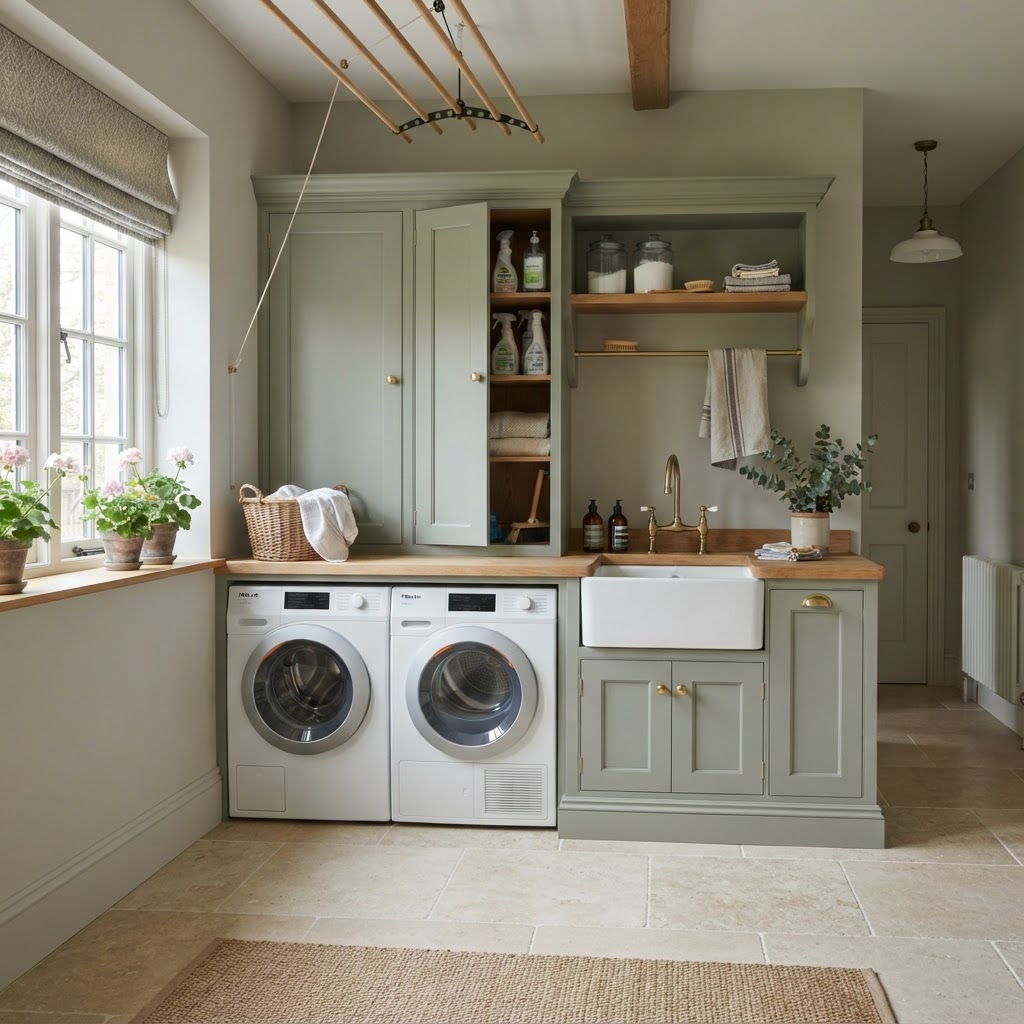 Utility Rooms — bespoke joinery by CJ Marra, Wiltshire