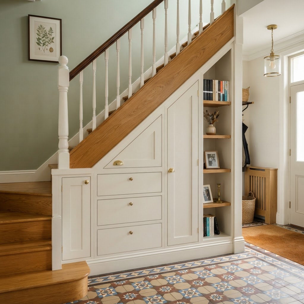 Under-Stairs Storage — bespoke storage by CJ Marra, Wiltshire