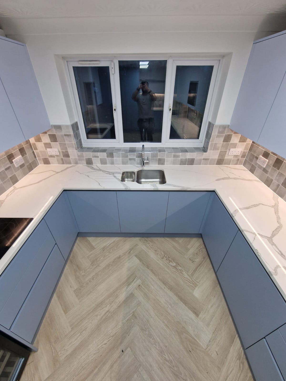 Forest Green Utility Room — Utility & Boot Rooms by CJ Marra Cabinets & Carpentry