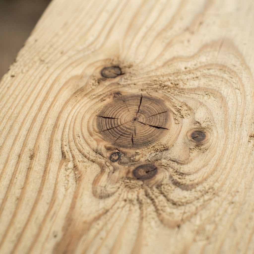 Natural pine wood grain close-up