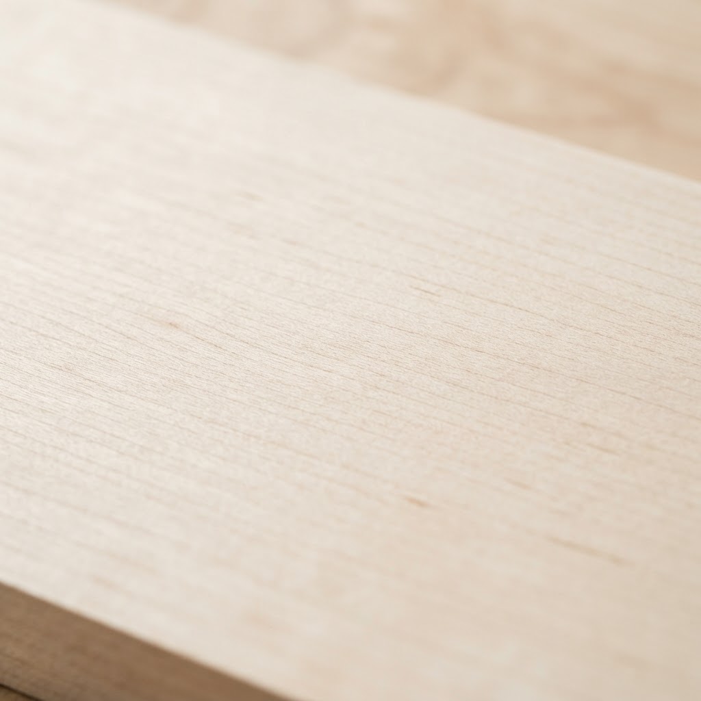 Natural maple wood grain close-up