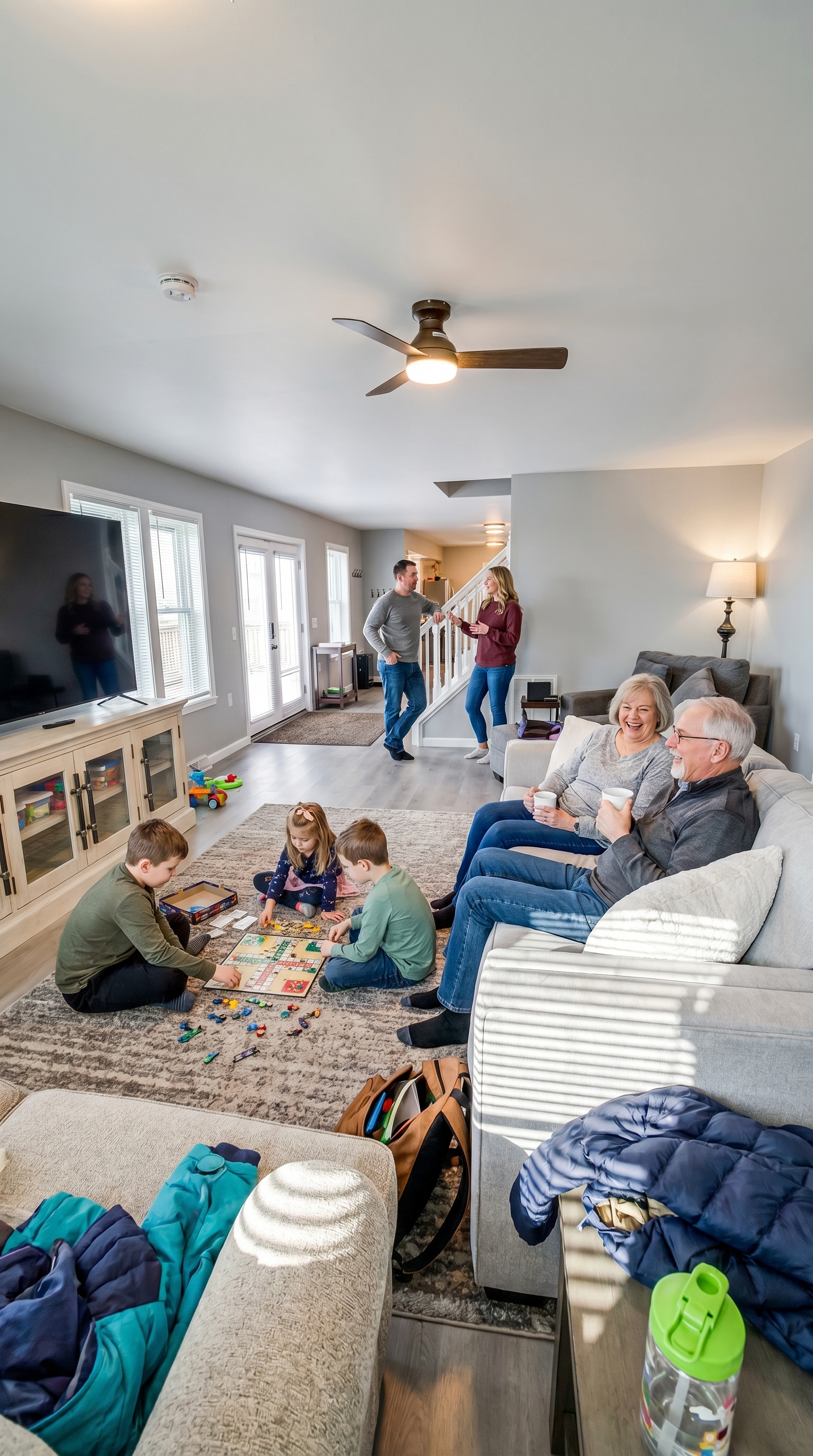 Three generations, one room — and enough seating for everyone to actually relax