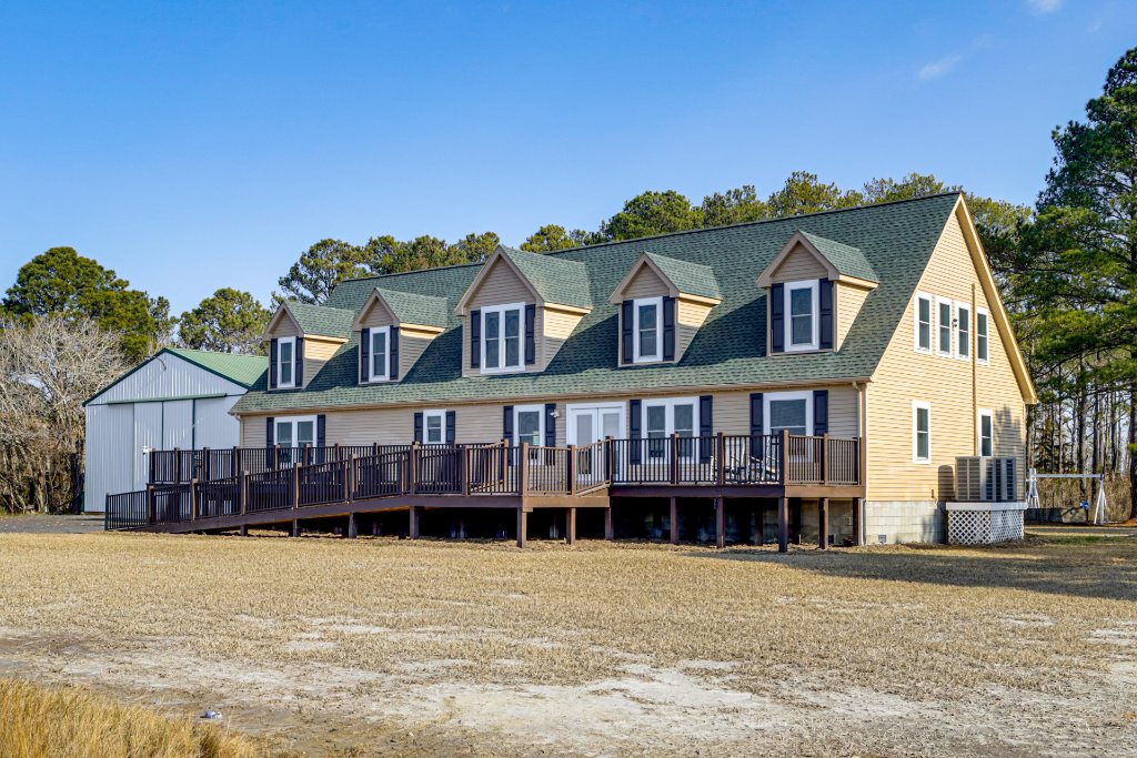 1.2 acres of private water view property — all yours for the weekend