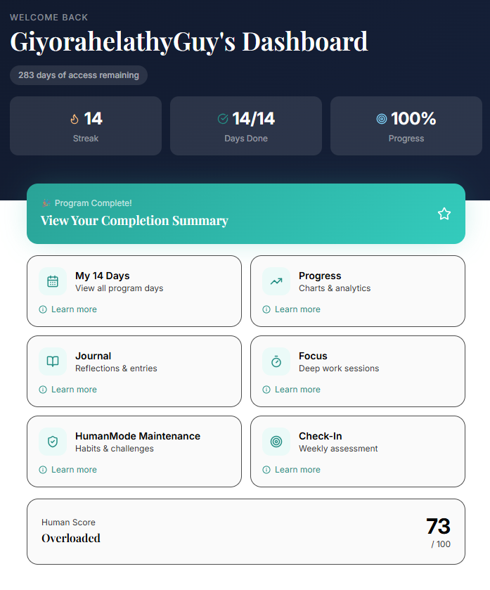 Get HumanMode AI-powered app