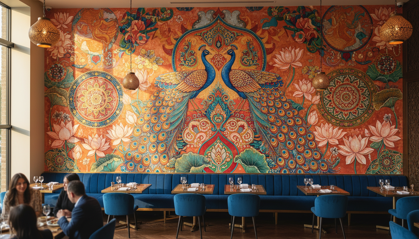 Large-scale wall mural by David Bevan