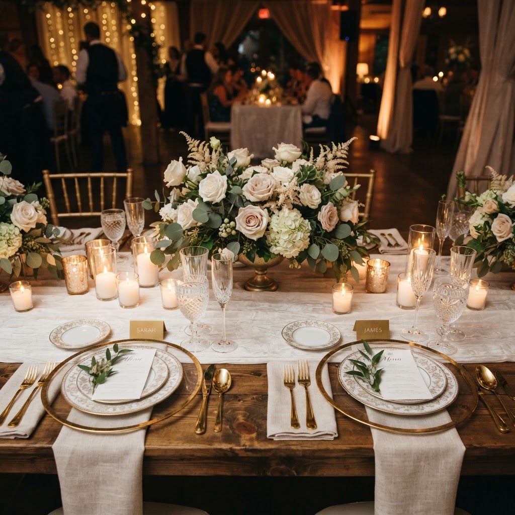 A beautifully set event table