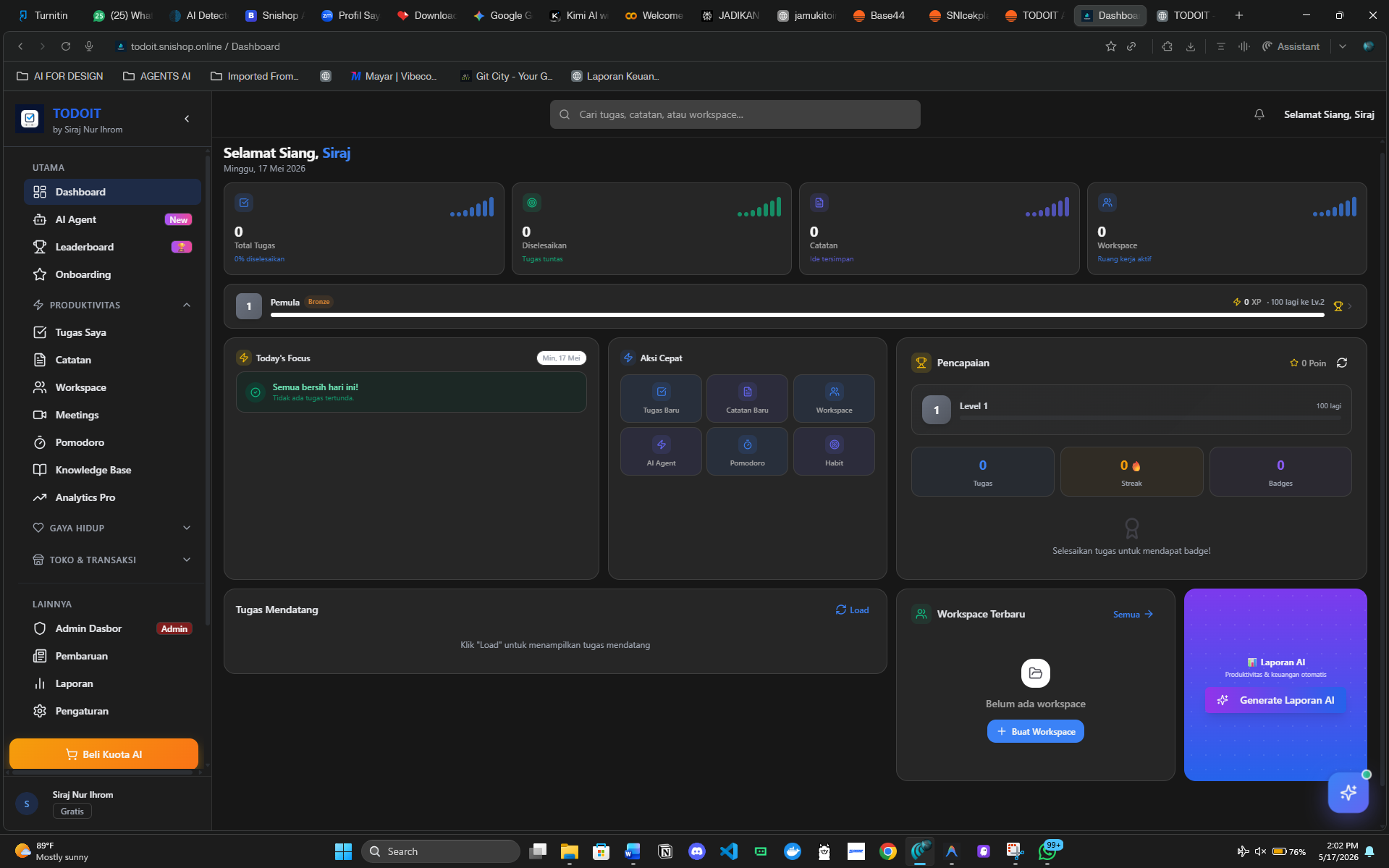SIMPLE ERP template preview