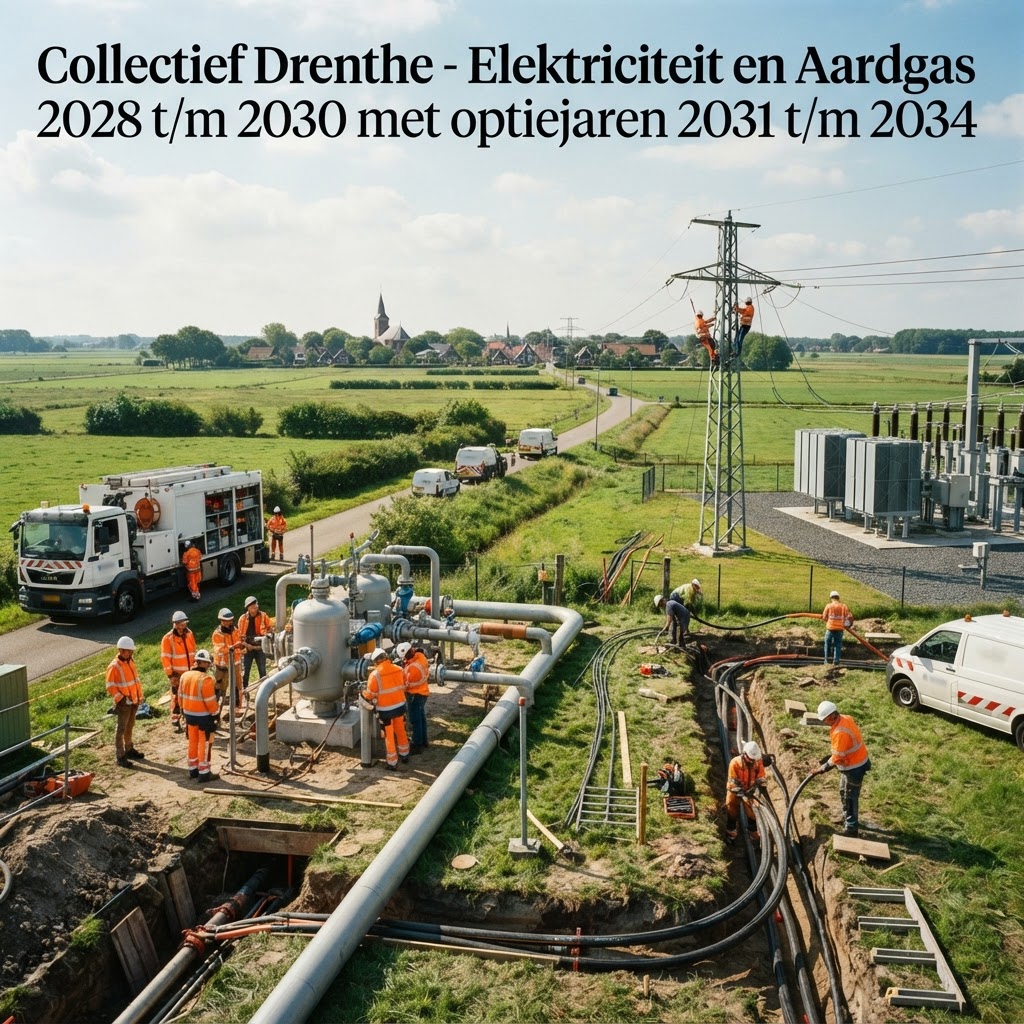 Aanbesteding Collectief Drenthe - Elektriciteit en Aardgas 2028 t/m 2030 met optiejaren 2031 t/m 2034 - Gemeente Emmen, Drenthe