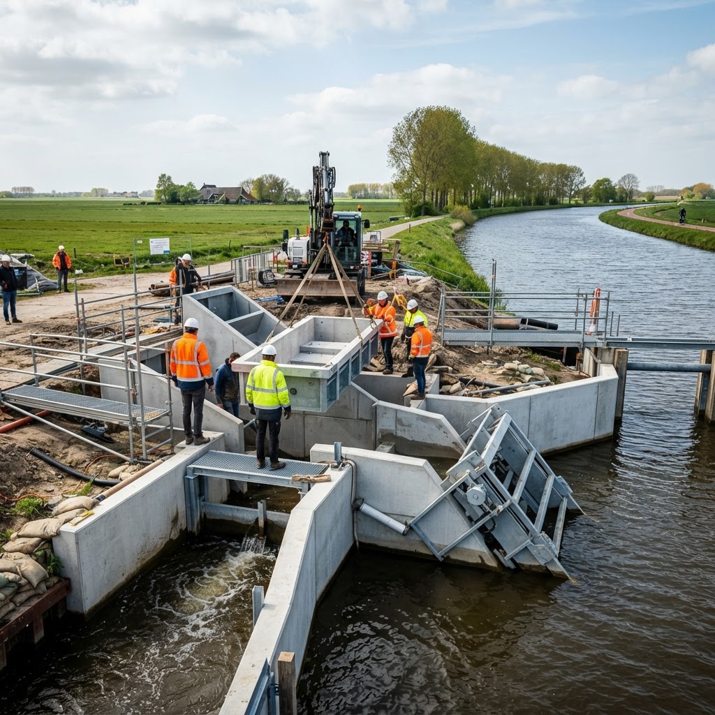 Aanbesteding Vrijwillige transparantie Leveren van 5 vispassages type vislift - Waterschap Drents Overijsselse Delta, Overijssel