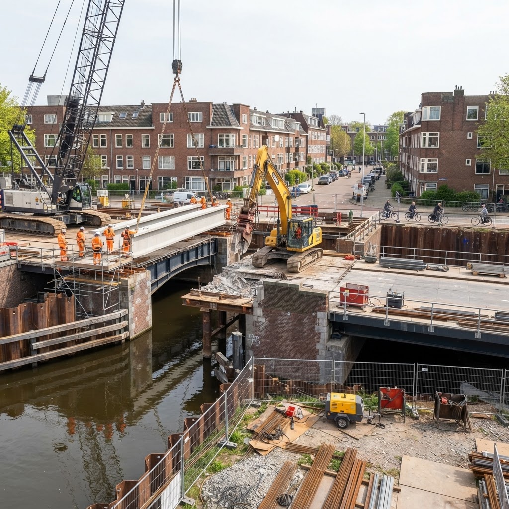 Aanbesteding PHS Amsterdam - Kattenburgerstraat vervangen Noordelijke bruggen - ProRail B.V., Noord-Holland