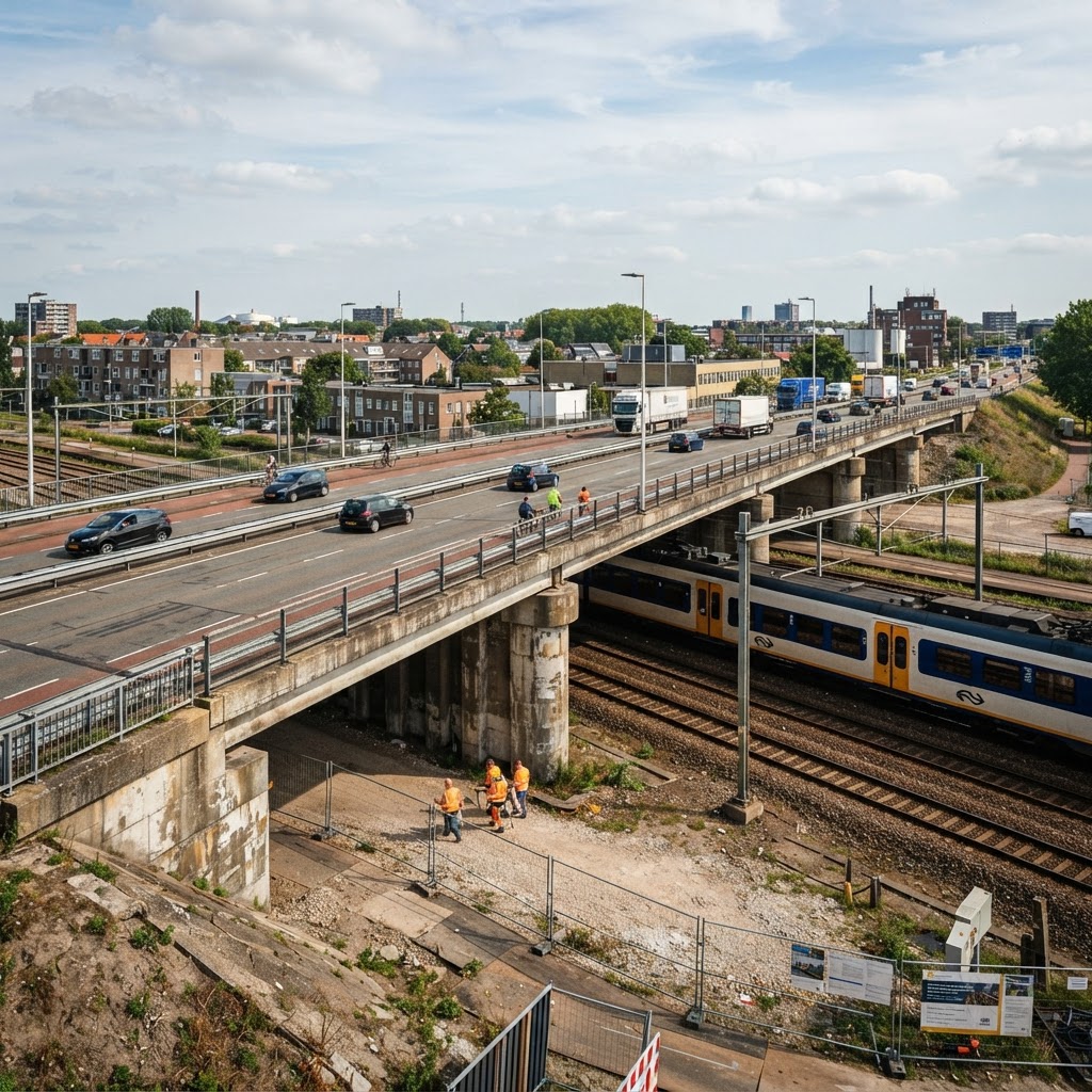 Aanbesteding Vervanging viaduct over het spoor Ringbaan West - Gemeente Tilburg, Noord-Brabant