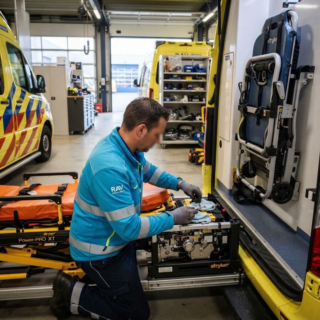 Aanbesteding Onderhoudscontract Stryker Power-PRO XT, Power-LOAD en Evac-Chairs - Hecht