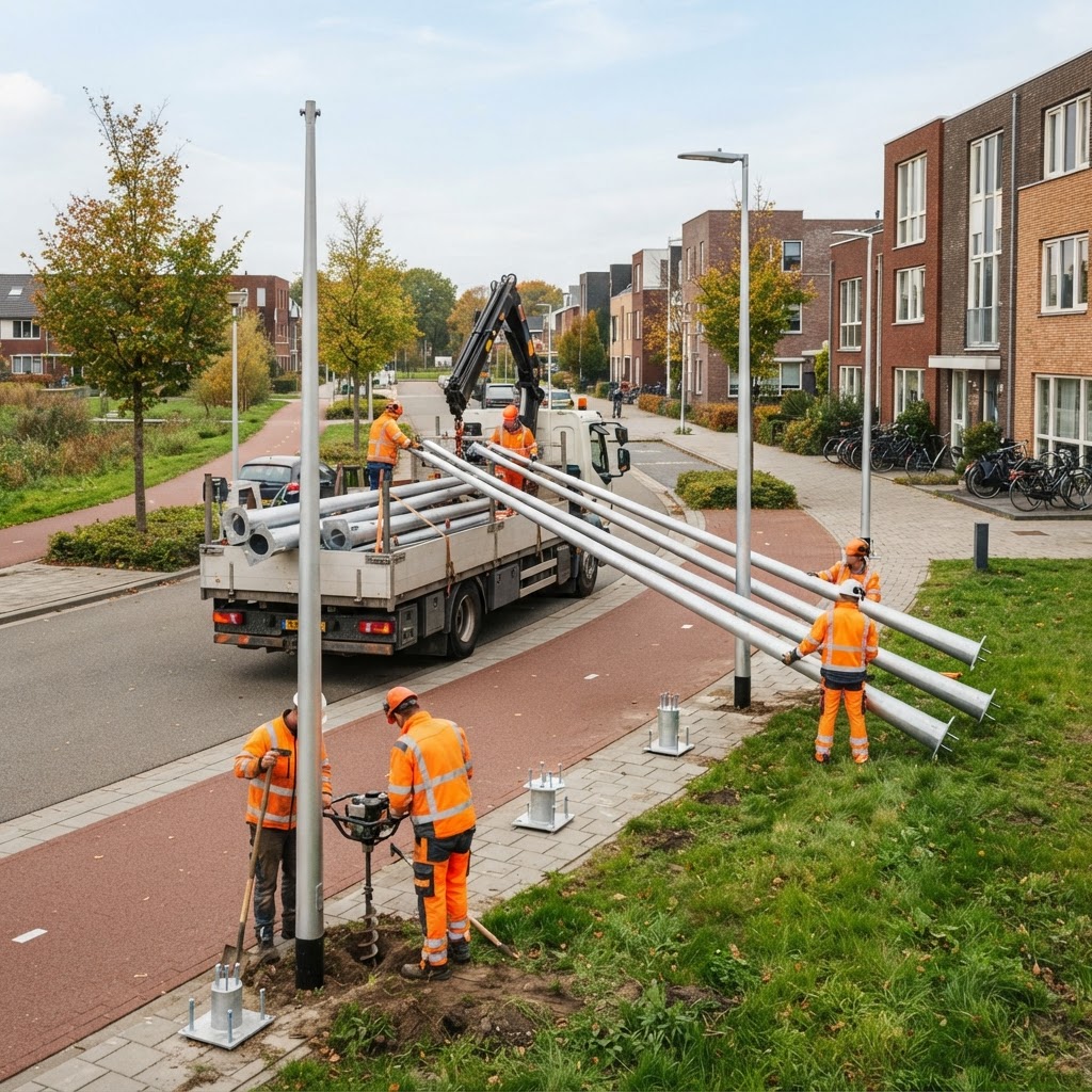 Aanbesteding Levering aluminium masten ten behoeve van de openbare verlichting - Gemeente Velsen