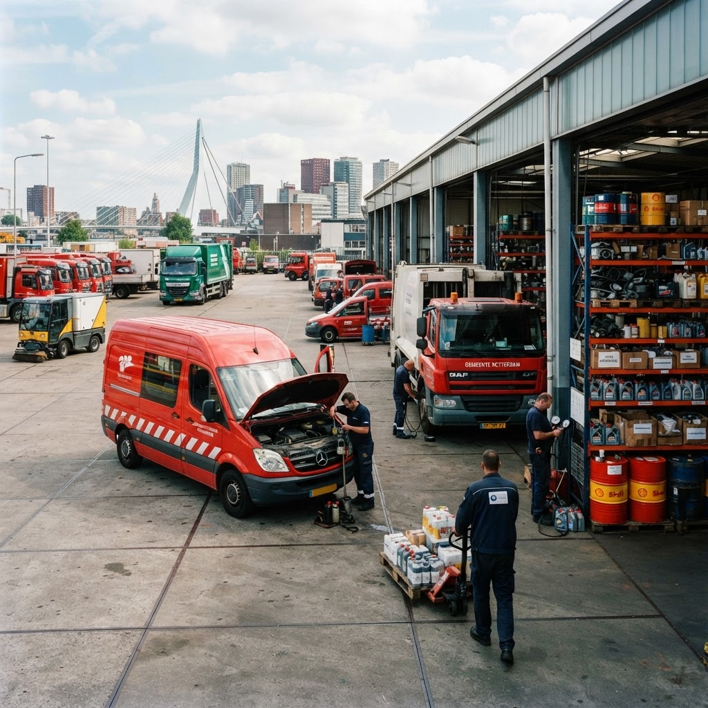 Aanbesteding Auto en Truckmaterialen, Smeermiddelen & Vloeistoffen - Gemeente Rotterdam, Zuid-Holland