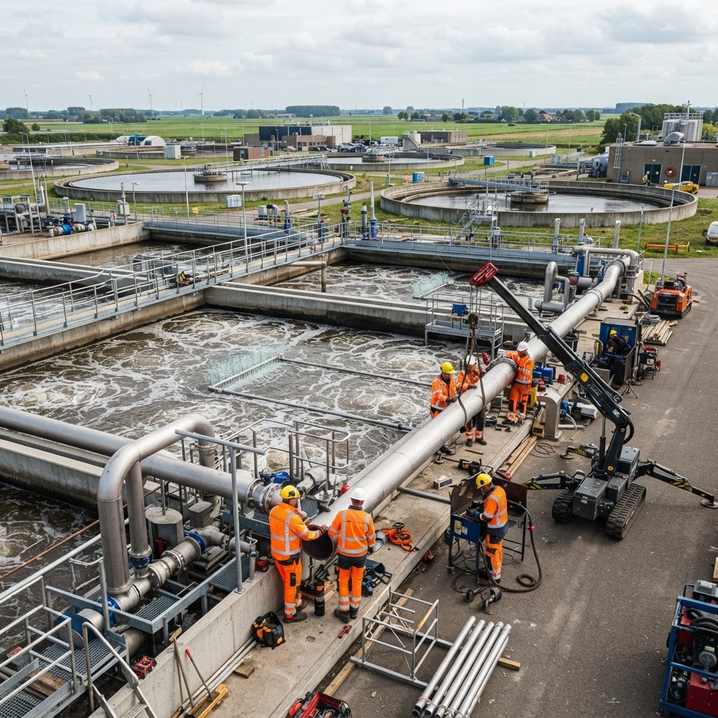 Aanbesteding Werktuigbouwkundige werkzaamheden Waterlijn RWZI Emmen: Beluchting en overig - Waterschap Vechtstromen, Drenthe