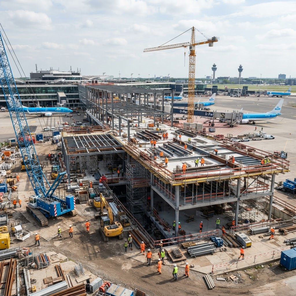 Aanbesteding Amsterdam Airport Schiphol (AMS) - Nieuwbouw C-Pier - Integrale Ontwerper - Schiphol Nederland B.V., Noord-Holland