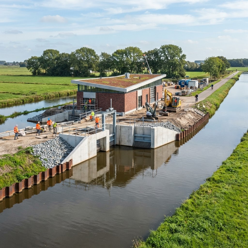 Aanbesteding Nieuwbouw gemaal Kramershoek - Wetterskip Fryslân