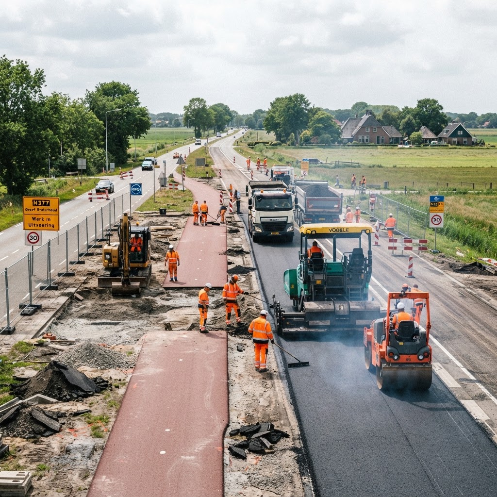 Aanbesteding Groot Onderhoud N377 Slagharen - De Krim - Provincie Overijssel, Overijssel