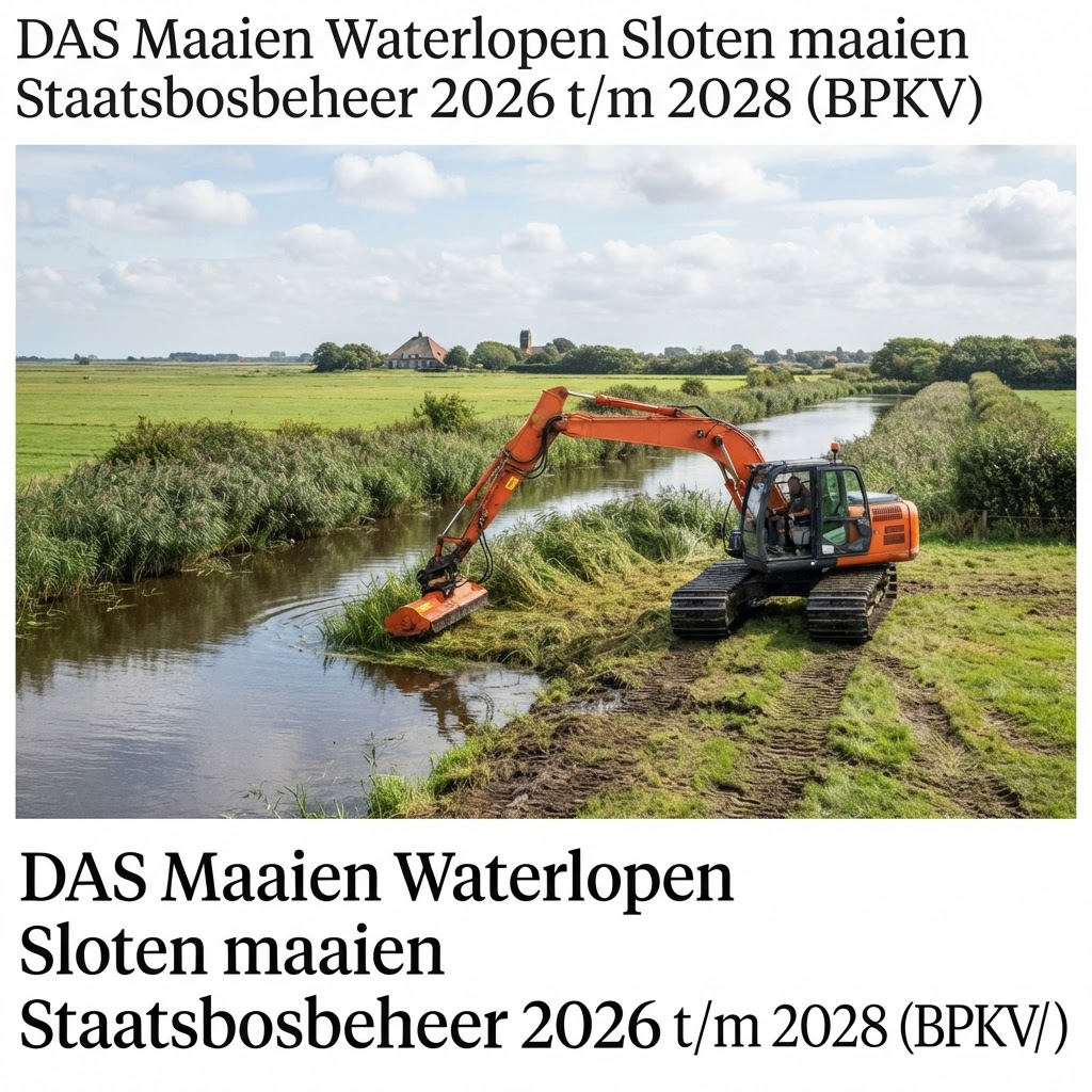 Aanbesteding DAS Maaien Waterlopen Sloten maaien Staatsbosbeheer Texel 2026 t/m 2028 (BPKV) - Staatsbosbeheer