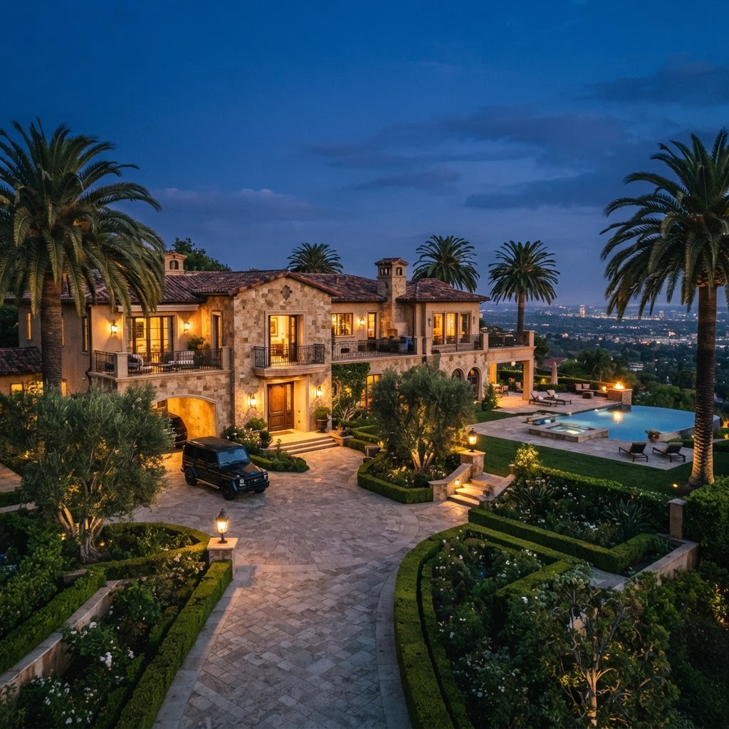 Beverly Hills Mediterranean Mansion