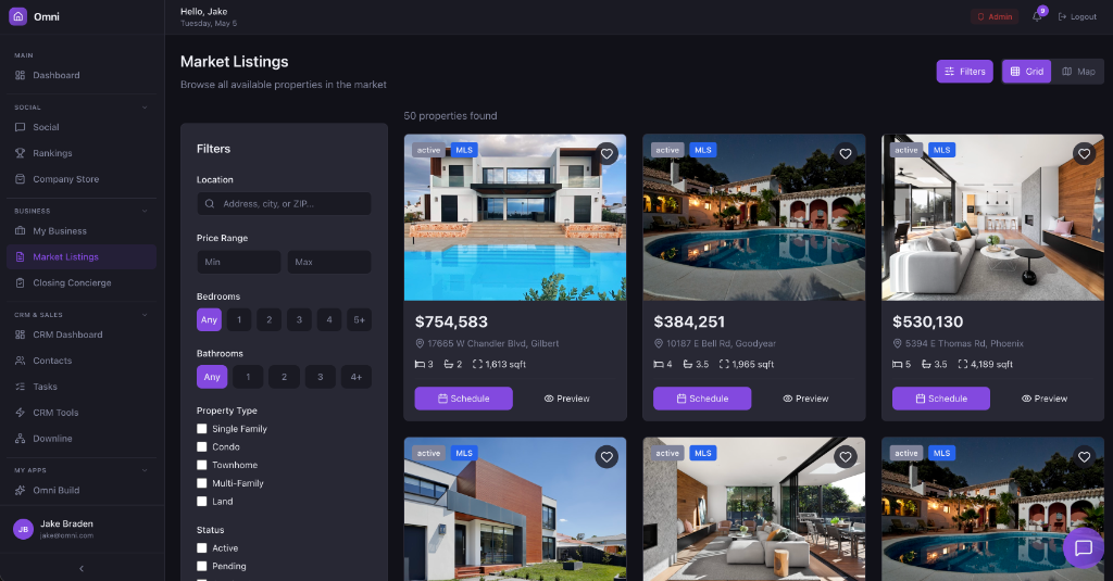Omni Market Listings