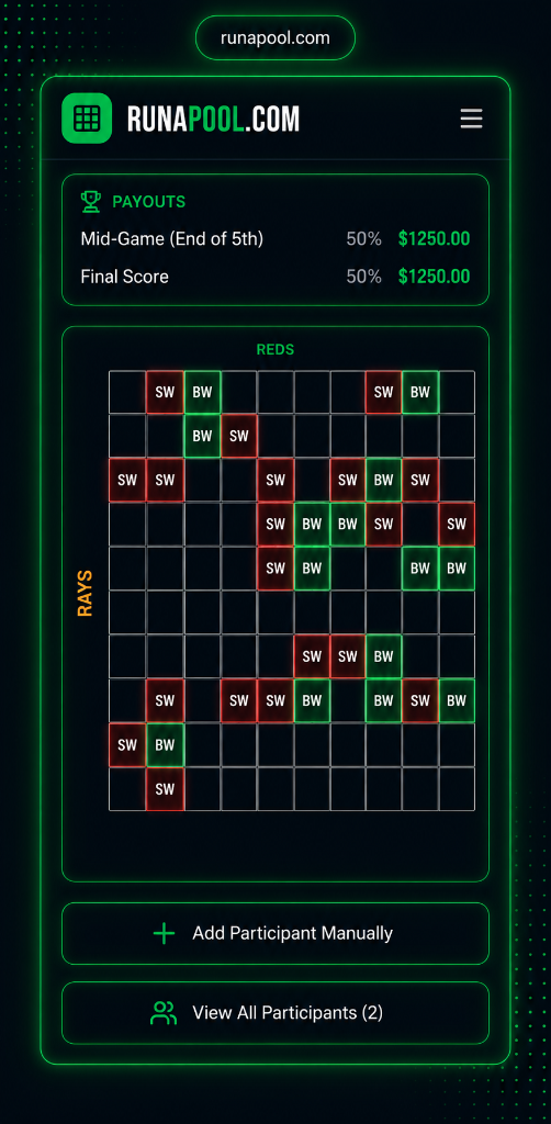 RunAPool pool dashboard