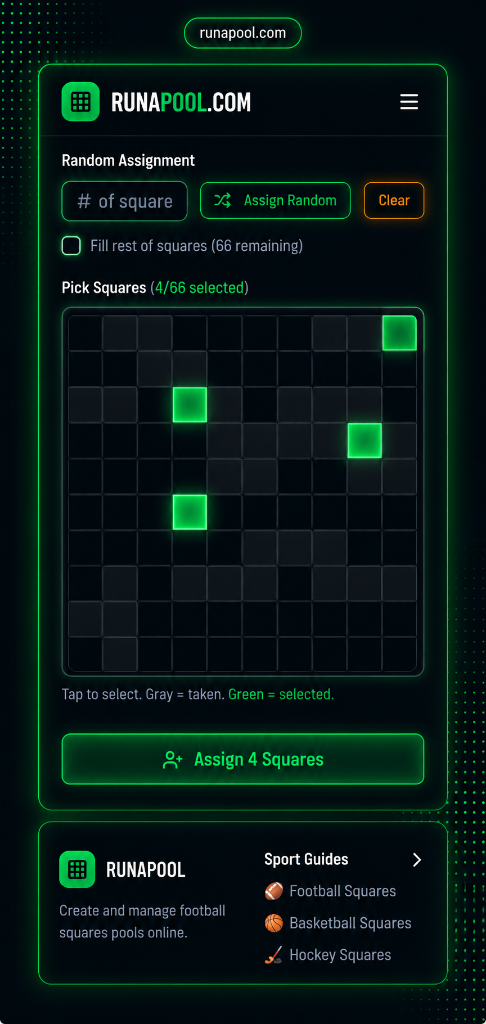 RunAPool pool dashboard