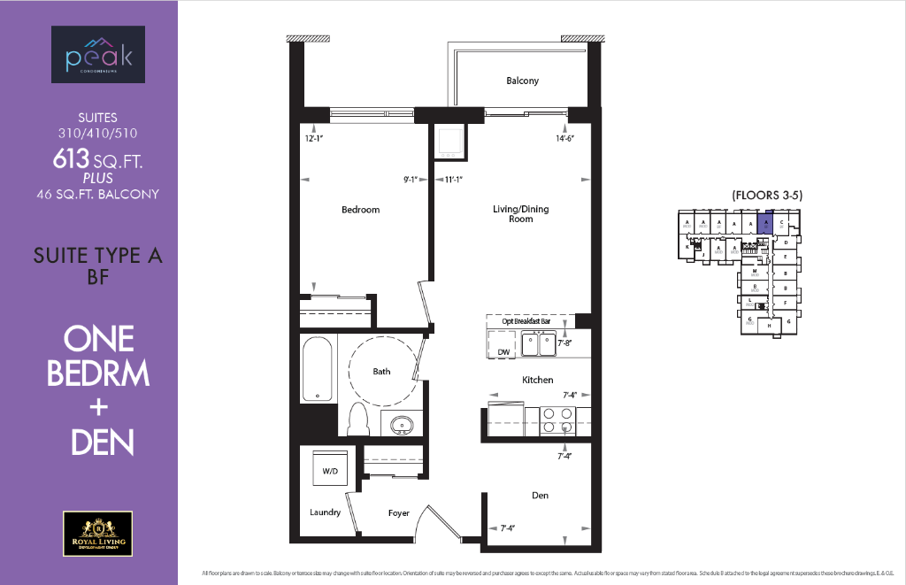 1 Bed + Den