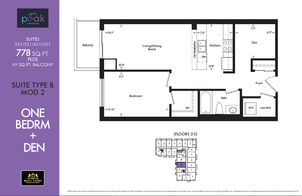 1 Bed + Den