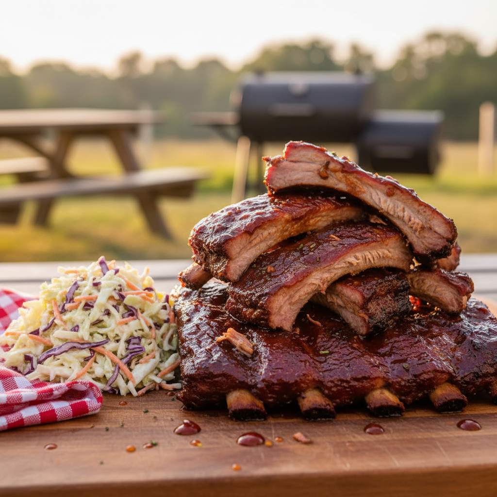 Hog Belly BBQ Ribs