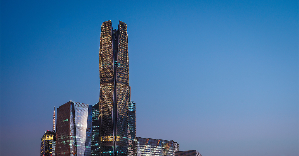 Riyadh skyline at dusk