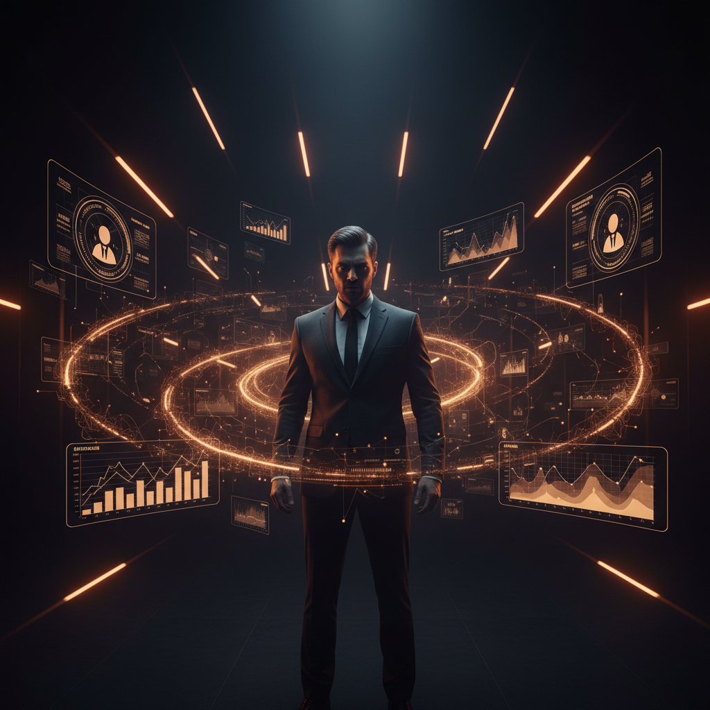 Human potential reaching toward the future